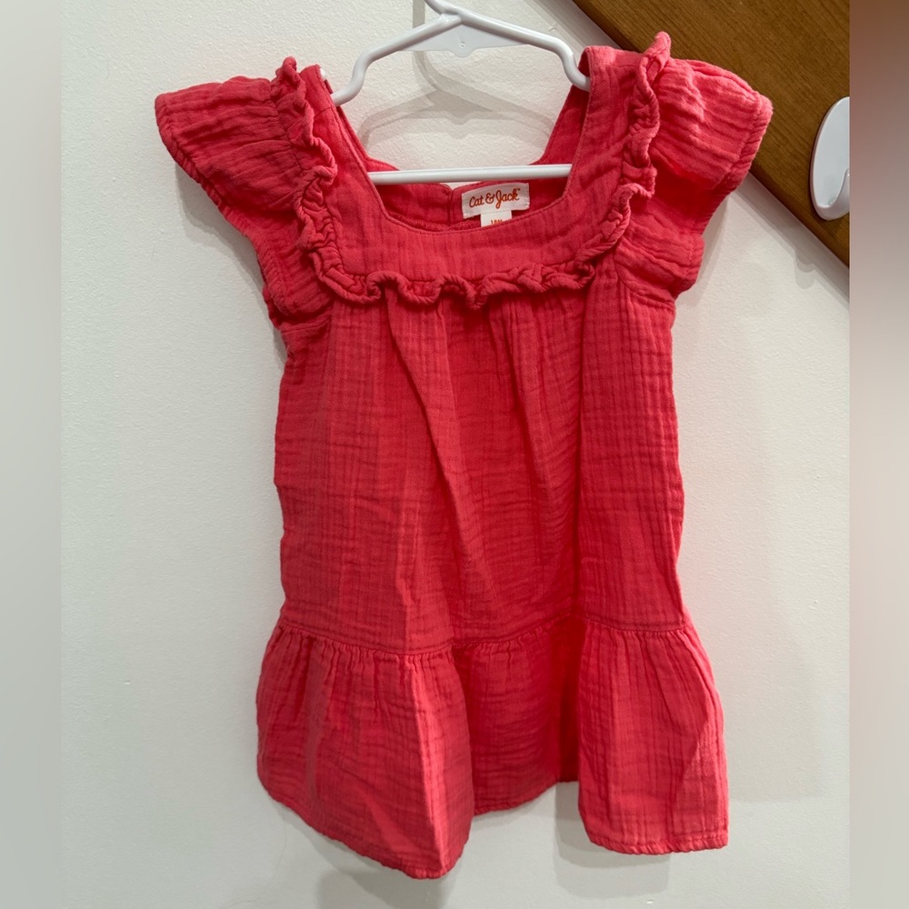 Baby Girls C&J Spring Outfits, 2 outfits, 18M